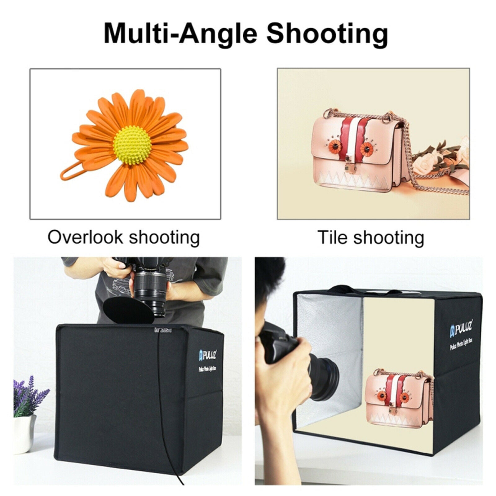 Portable 30cm Folding Photo Shooting Tent Set with 6 Backdrops Foldable