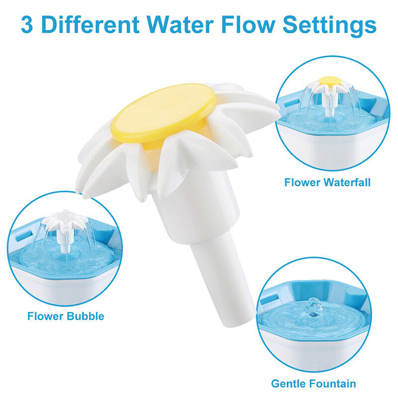 1.6L Automatic Dog Cat Electric Water Fountain USB Pet Bowl Drinking Filt,XJCDD