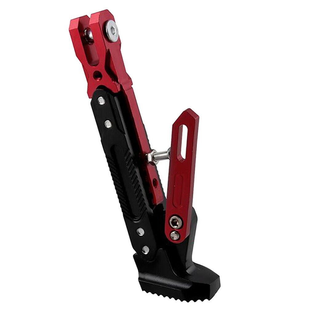 Motorcycle Kickstand Adjustable Tripod Stand Scootor 200x50mm Red Color