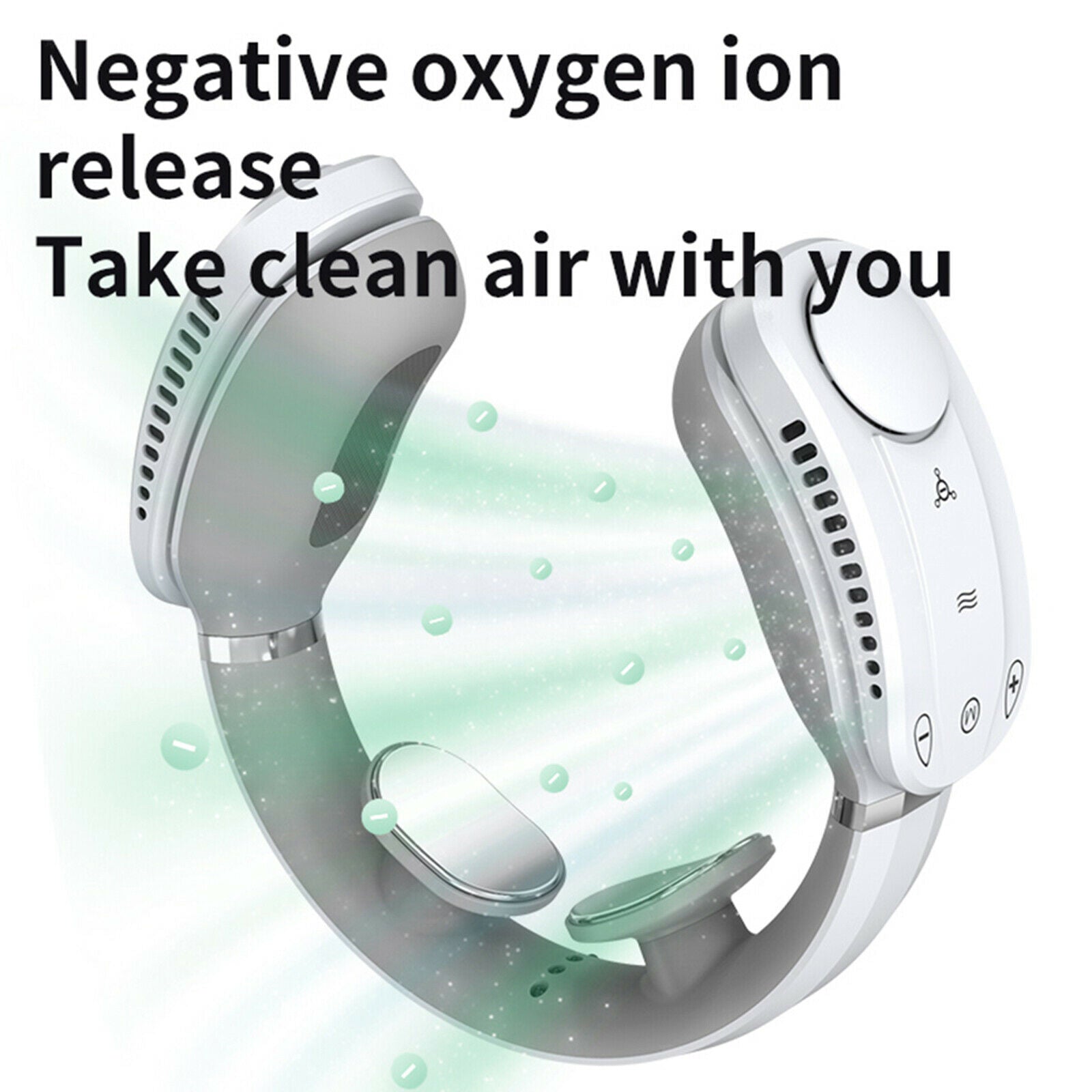 Electric Hanging Neck Fan Cooling Cooler Heating Massager for Muscle Relax
