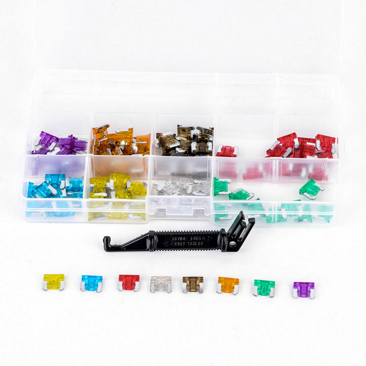 100pcs Micro Auto Car Low Profile Mini Blade Fuse Set 3/5/7.5/10/15/20/25/30A