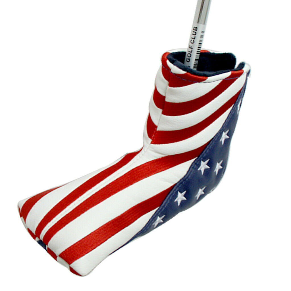 Waterproof Club Headcover PU Leather USA Covers Head Cover Protector Sleeve