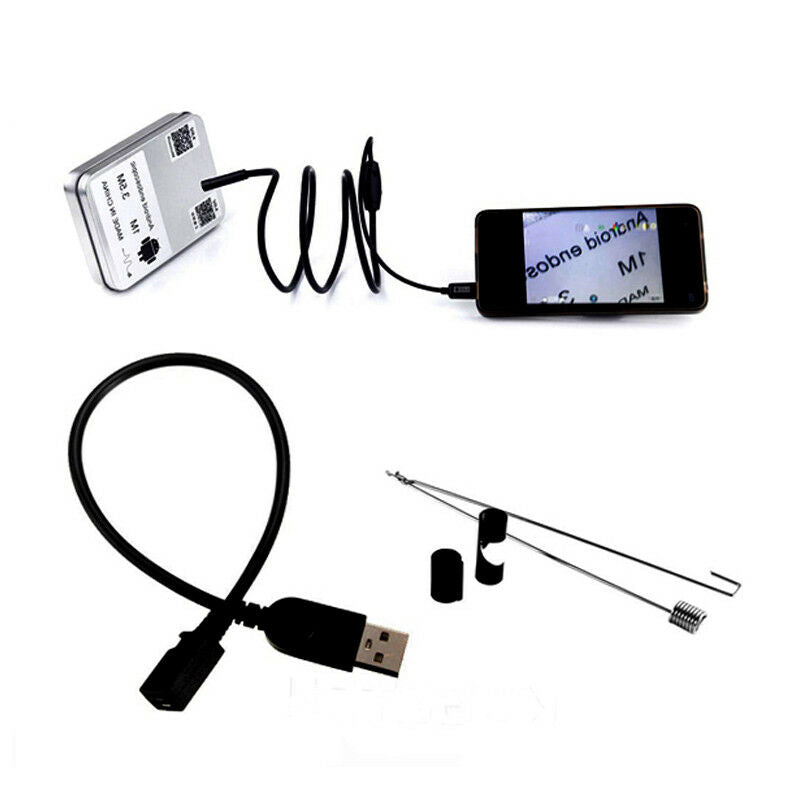 Mini Android Endoscope Waterproof Borescope USB Inspection Video Camera Record