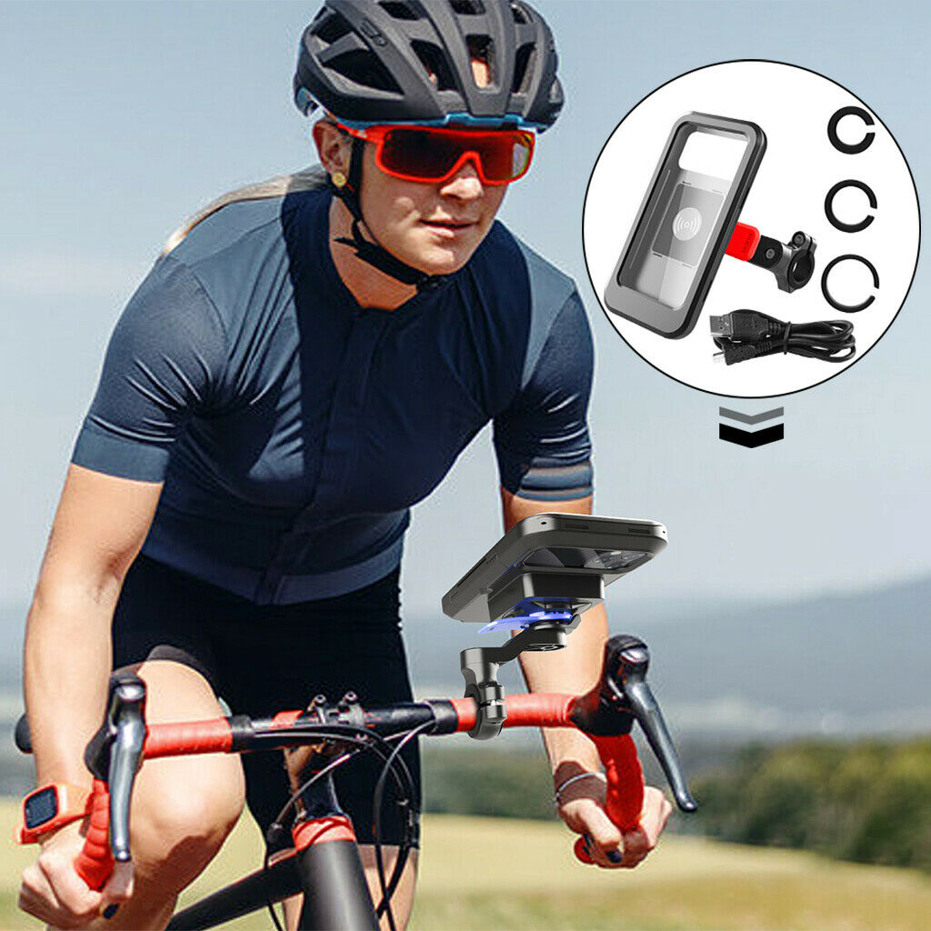 Motorcycle Biking Phone Holder Bracket Support Waterproof Cycle Accessories