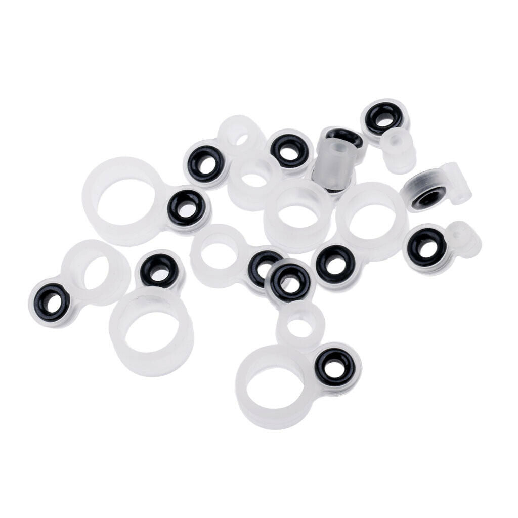 14Pcs Set Ceramic Ring Eyes Fishing Rod Guides  Free Silicone Frame