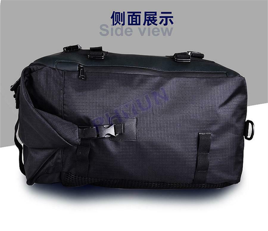 10L Motorcycle Scooter Tail Bag Storage Backpack Shoulder Bag Black Waterproof