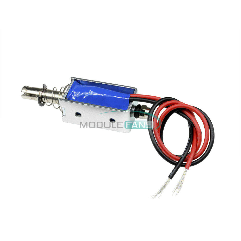 DC6V 300mA Push Pull Type Open Frame Solenoid Electromagnet Reset 5N/10mm