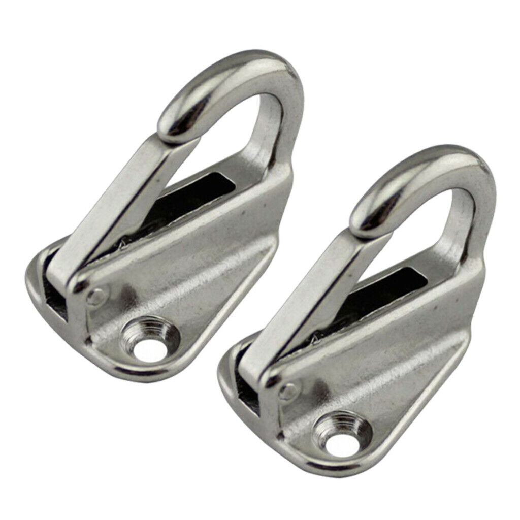 2 Packs Marine Grade 316 Stainless Steel Sail Tug Spring Snap Fending Hook