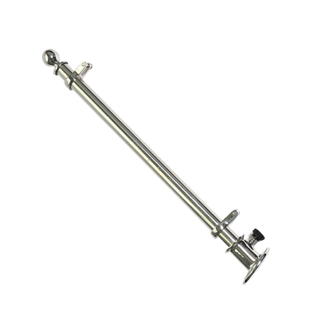 316SS Stainless Steel 18" Deck Flag Pole For Marine Yacht Sailing Boat