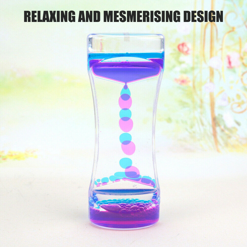 Liquid Timer Anxiety Relief Toys Motion Bubble Timer Oil Hourglass Fidget Toys