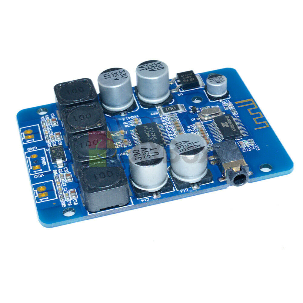 30Wx2 Bluetooth Receiver Stereo 30W+30W TPA3118 Digital Power Amplifier 12V 24V