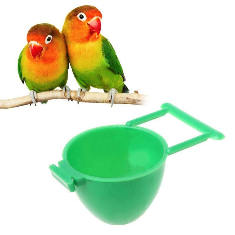 Bird Parrot Feeder Fruit Egg Container Holder Cage Hanging Pet Bird Supplies