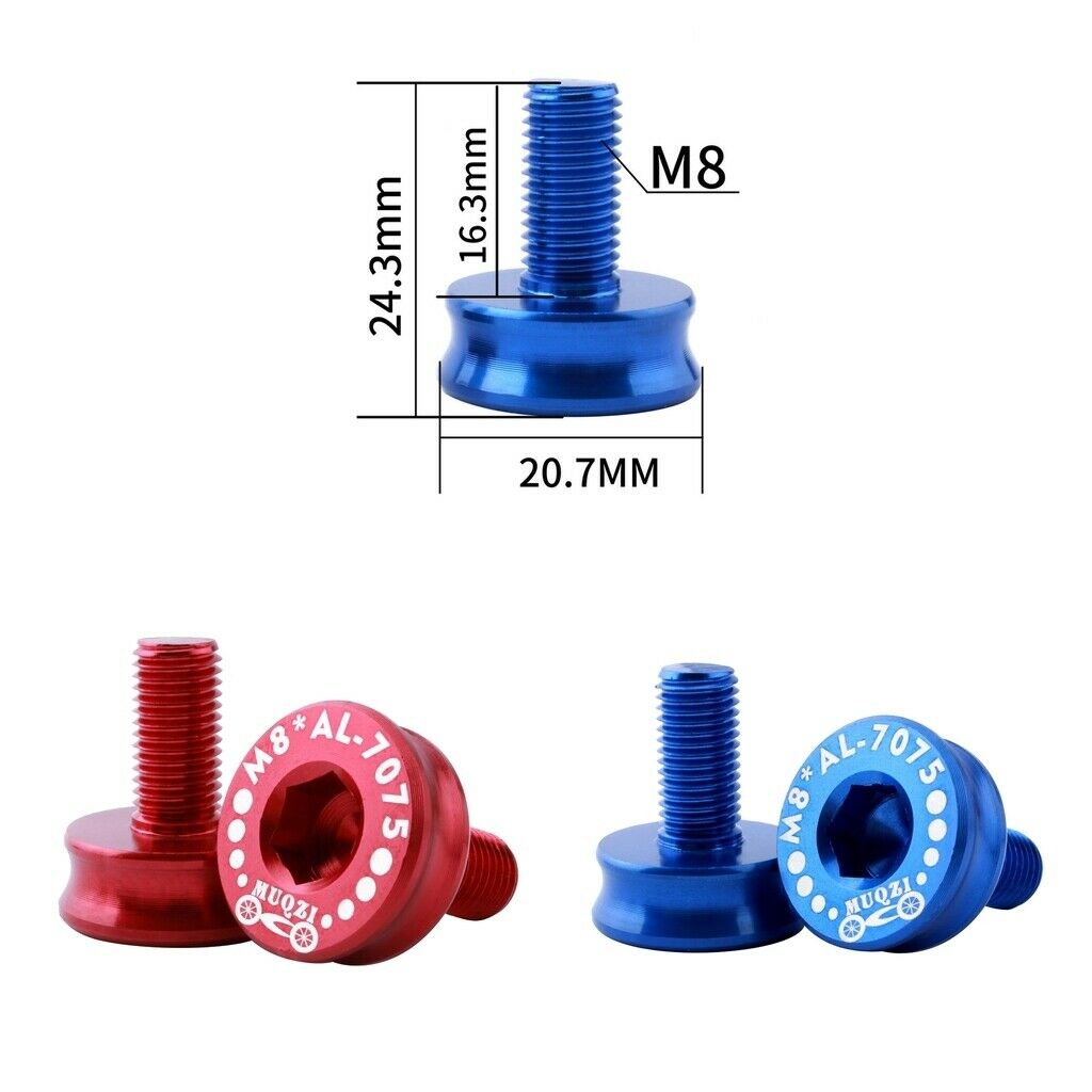 4pcs Aluminum Alloy Bike Bottom Bracket Seal Screws Fixed Bolt High Strength