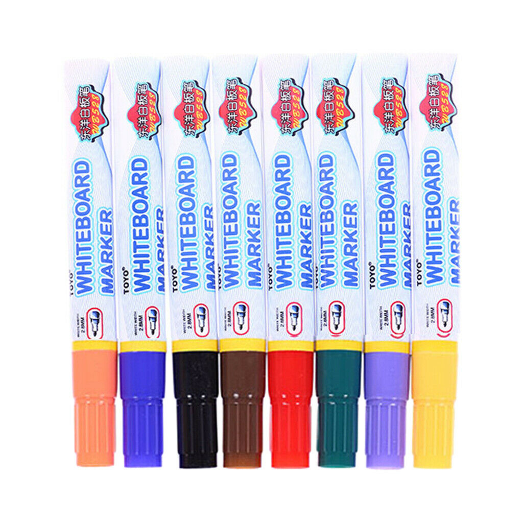 8x Whiteboard Marker Non Toxic Dry Erase Markers Sign Painting Stationery