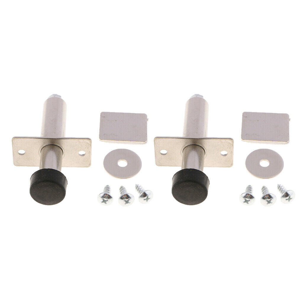 2x Stainless Steel Chrome Door Popper Trunk Popper Complete Solenoid Shaved