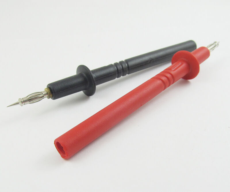 2pcs High Quality Copper Silicone Banana Plug Multimeter Test Probes Pen 2 Colrs