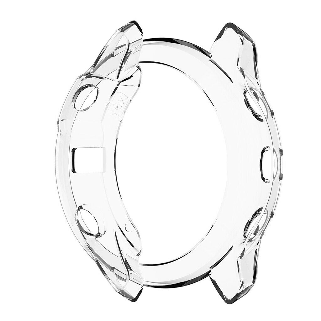 Smart Watch Screen Case Cover Silicone Protector for Garmin Fenix 6X White