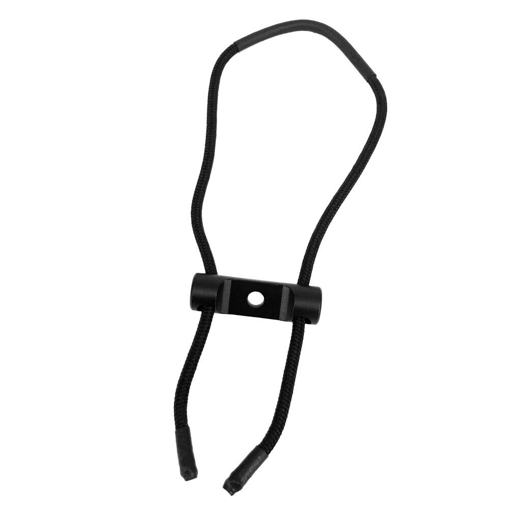 Archery Shooting Compound Bow Wrist Sling Strap Belt Cord String Rope Black