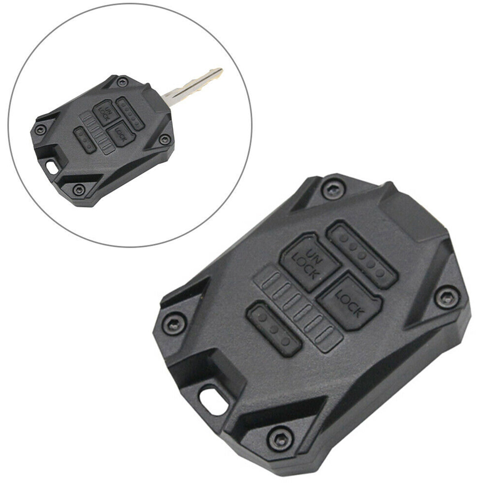 Car Key Fob Shell Case Cover House For Jeep Wrangler JK 2007-2017 Black Auto