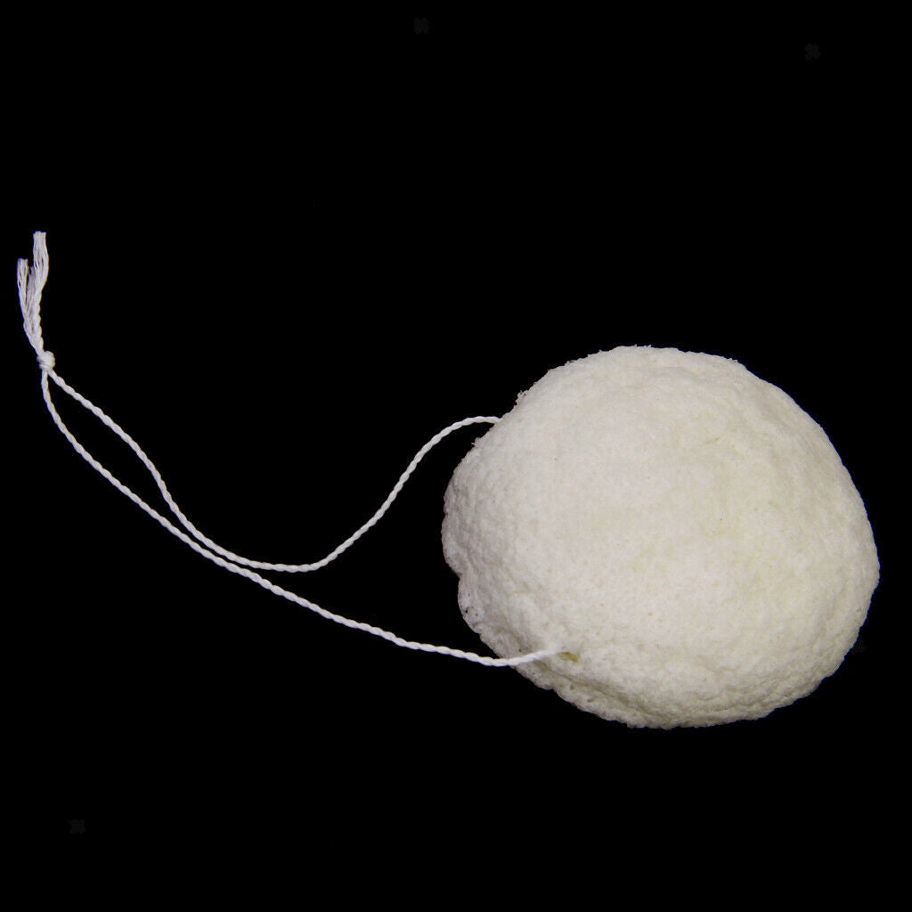 Natural Konjac Face Washing Cleansing Pad Sponge Cosmetic Washing Puff White