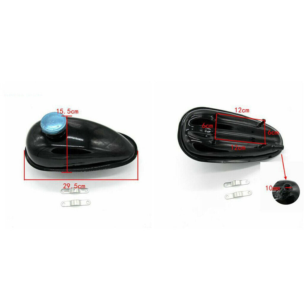 Motorized Bicycle 2L Fuel Gas Tank With Cap For Yamaha 49cc 66cc 80cc