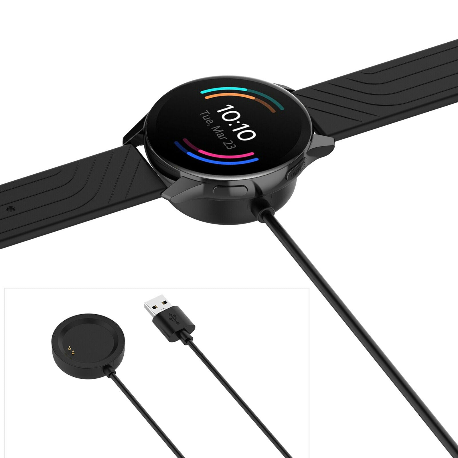 Update Version Wireless Fast Smart Watch Charger Pad Dock USB for Oneplus