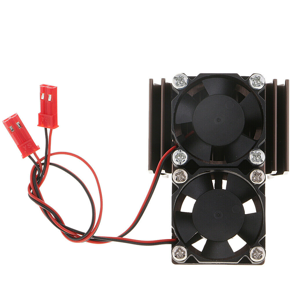 2x Brushed Brushless Motor Heatsink Radiator and Cooling Fan for 550 540