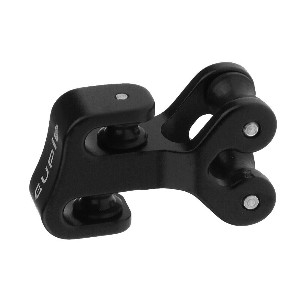 New Black Aluminum Cable Slide with Pulley for 3/8" Compound Bow Cable Bar