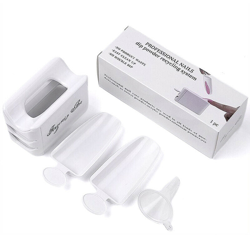 1pc nail  recycling  box dipping  collection tray plastic box Lt