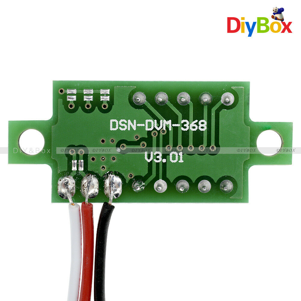 DC 0-30V 3 Wires 0.36 inch LED Panel Voltage Meter 3-Digital Display Voltmeter