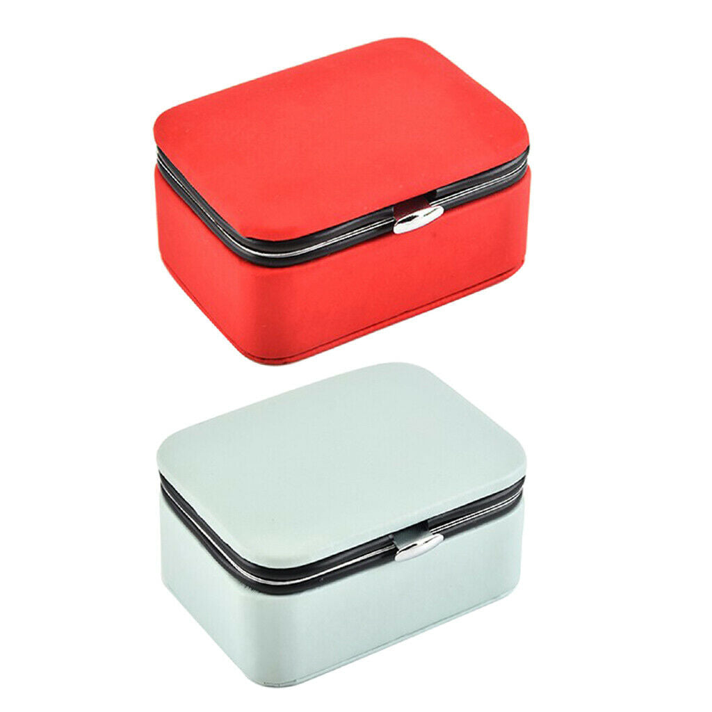 2x Jewelry Gift Box Necklace Ring Pendant Trinket Jewelry Organizer Showcase