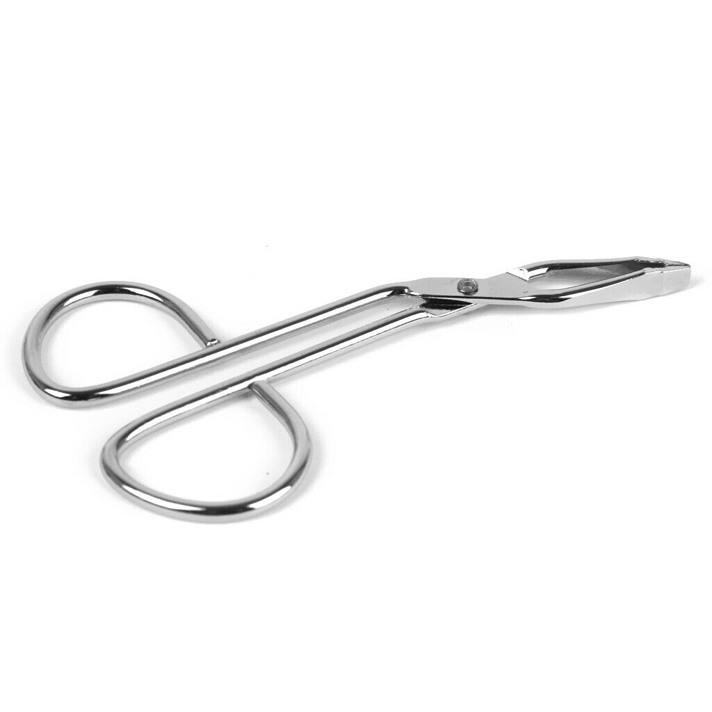 Eyebrow Hair Clamp Scissor Professional Slant Tip Hair Removal Tweezers