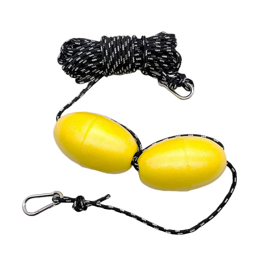 Durable Kayak Tow Rope Floating Throw Anchor Line Drifting Dual Floats