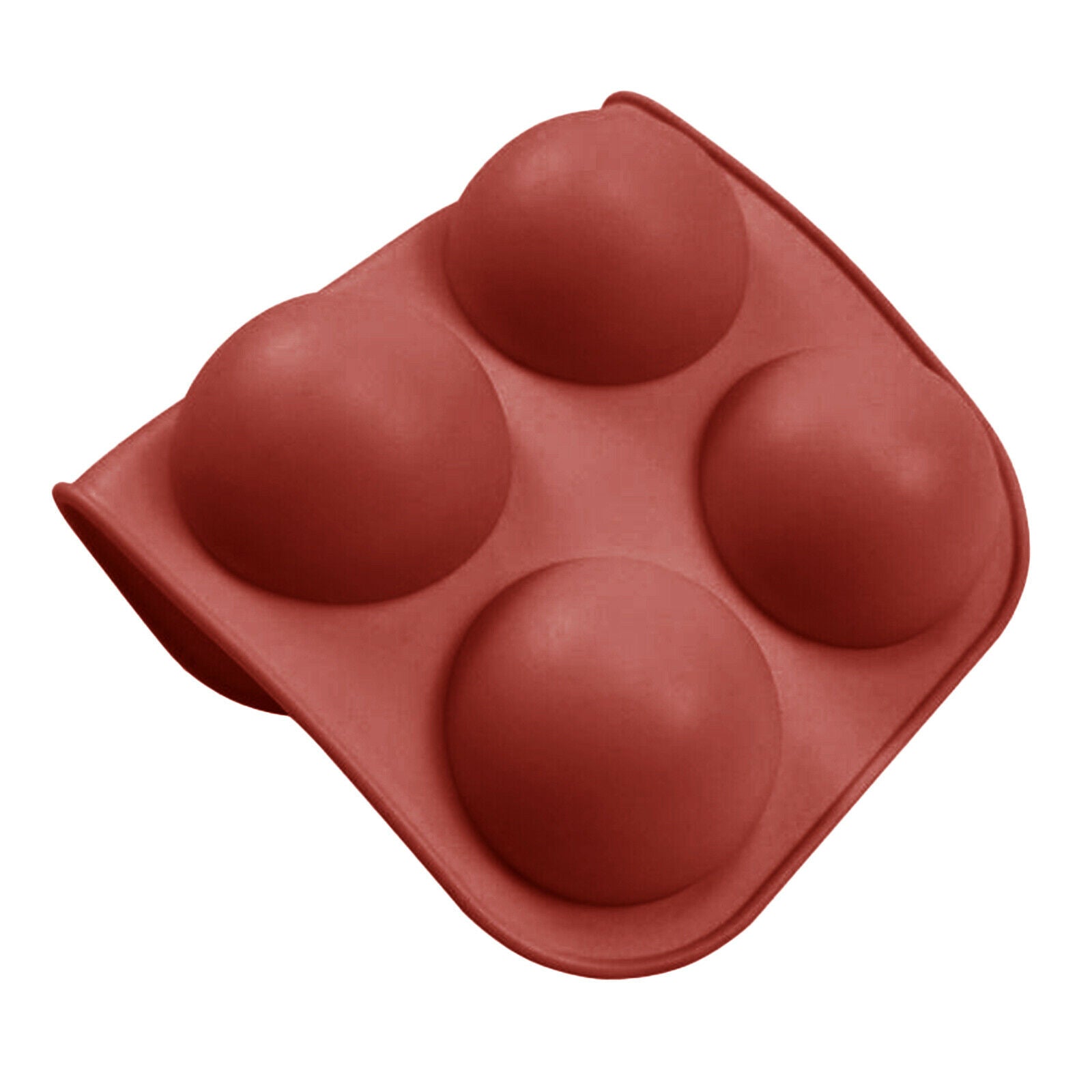 Silicone Molds [Half Sphere, 2"] Cupcake Baking Pan-Free Paper Muffin Cups-Non