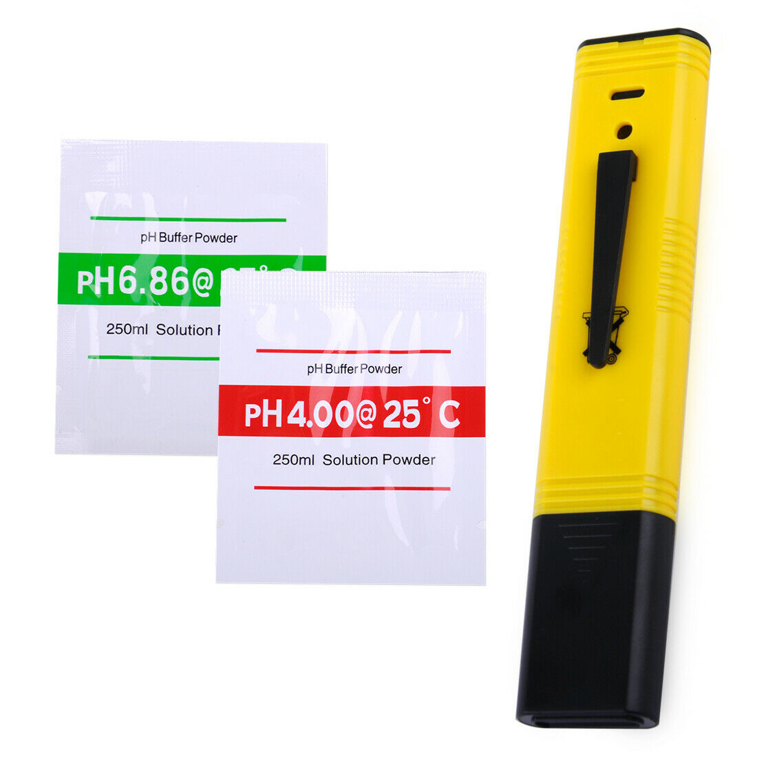 Portable LCD Monitor PH Meter Pen Digital Tester High Accuracy Buffer Powder An