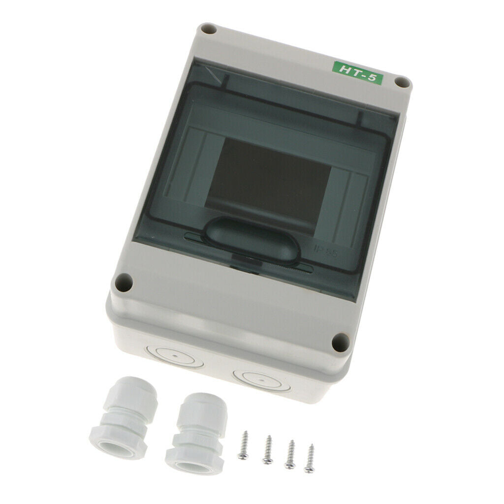 2Pcs Circuit Breaker Distribution Box, Outdoor Waterproof Distribution Box