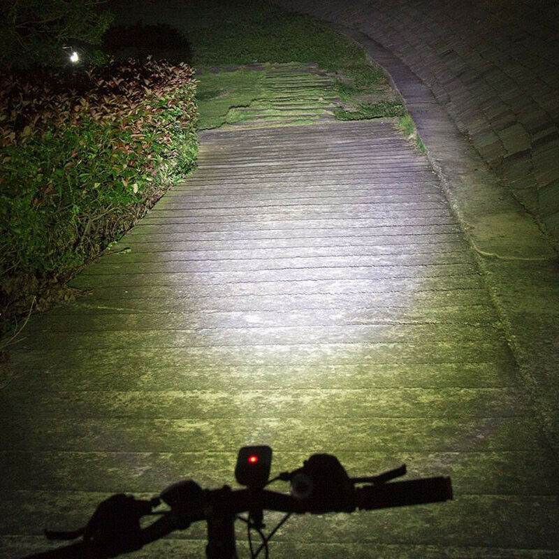 Y10 Bicycle Light USB Charging All-in-one Mountain Waterproof 2 LED Bike Light