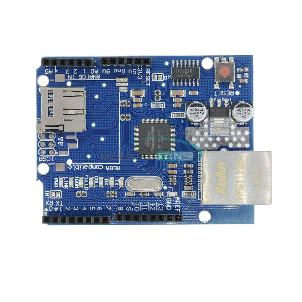 Ethernet Shield W5100 Micro-SD Card Slot For Arduino UNO ATMega 1280 2560