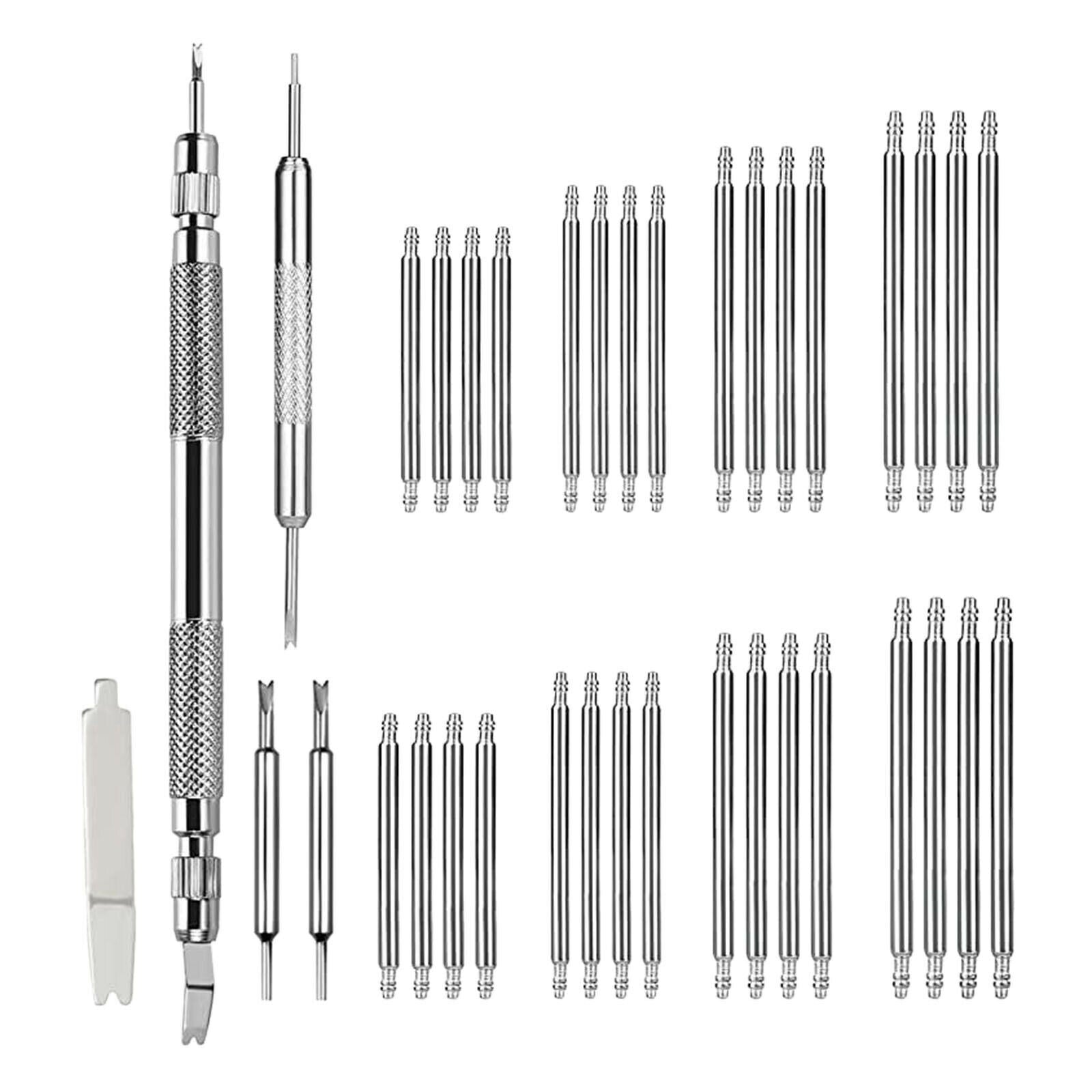37pcs Spring Bar Tool Kit Watch Band Wrist Remover Repair Watchmaker Jeweler