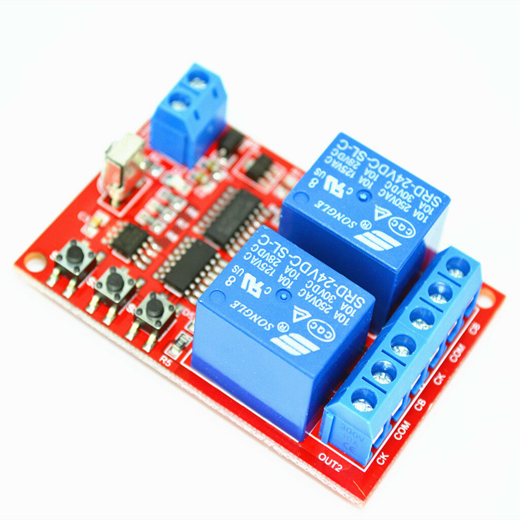 2 Channel Infrared Receiver IR Relay Driver Board Module Remote Control 24V