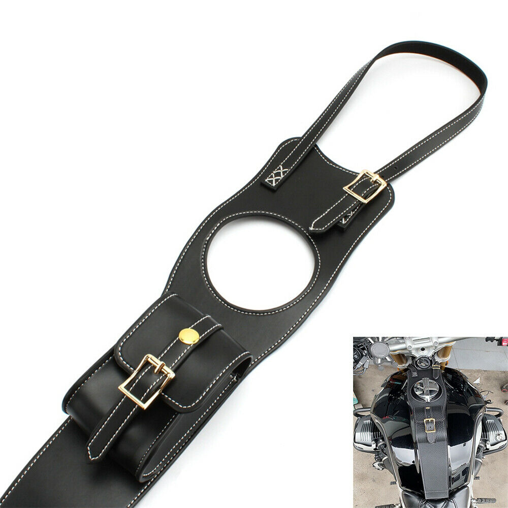 Black Saddle Bag Fuel Tank Saddle Bag For 2014-2021 BMW R NINE T High Quality