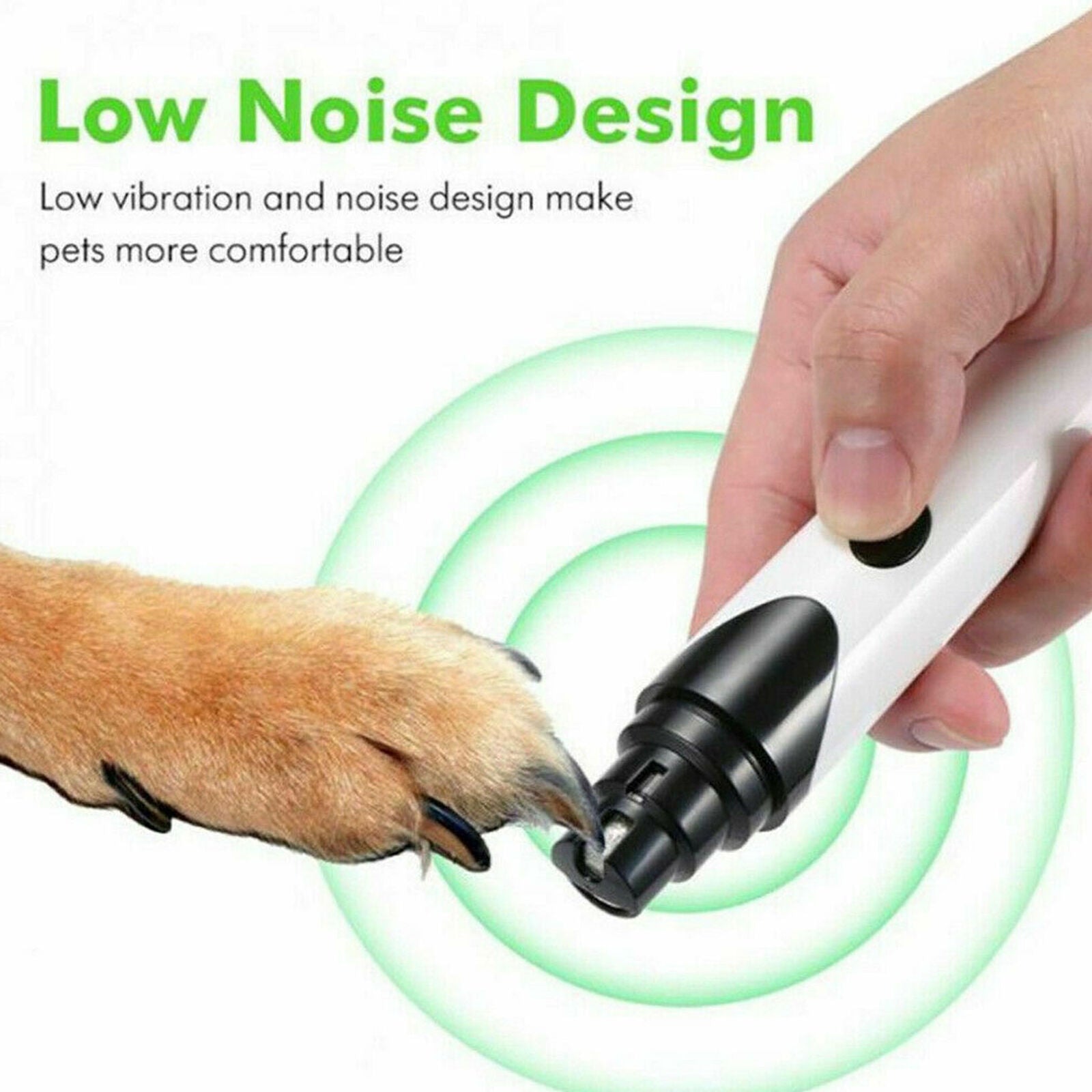 Electric Dog Clippers Nail File Cat Claw Grooming Nail Grinder Pet Trimmer Tool