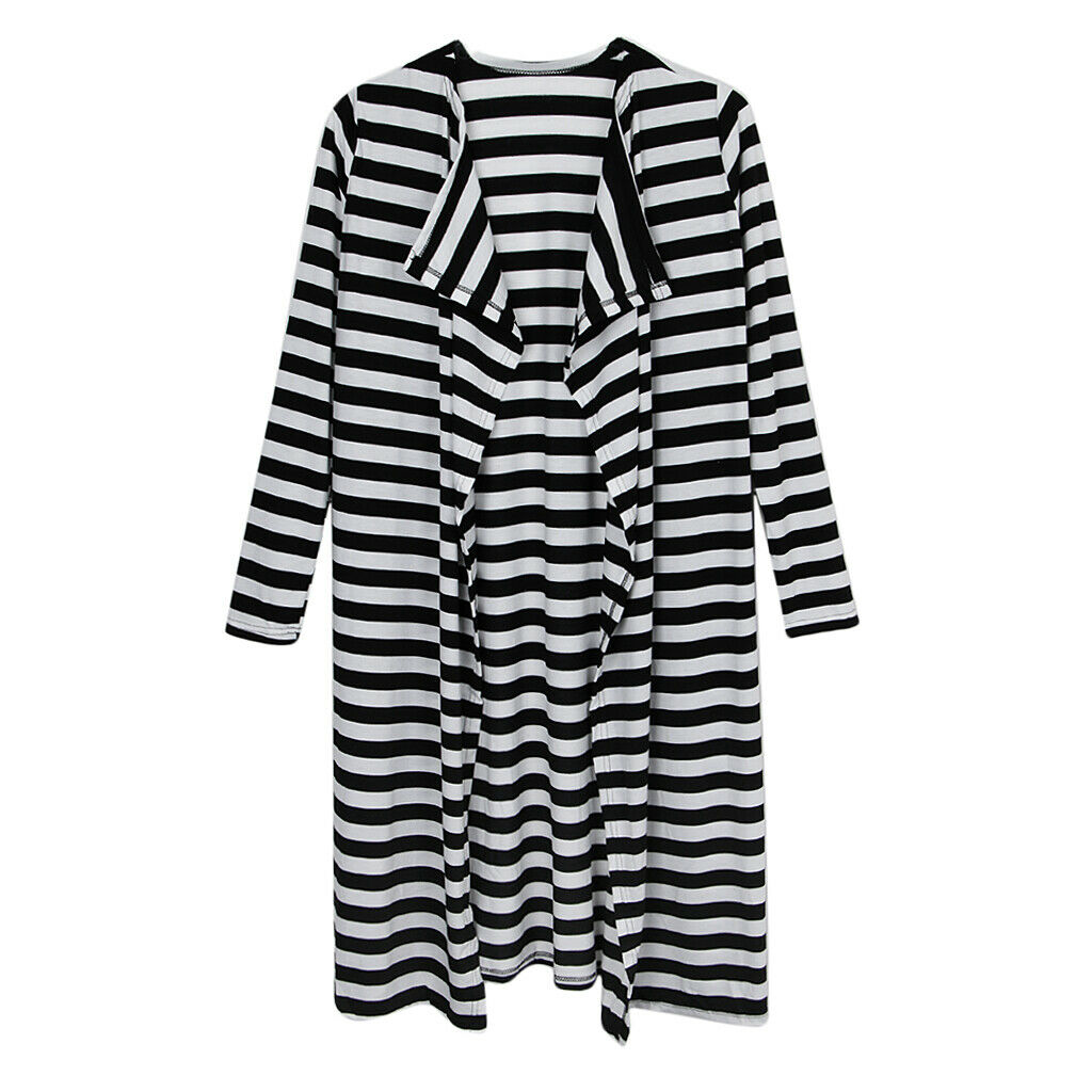 Women Cardigan Sweater Long Sleeve Knit Cardigan Outwear Jacket Coat Stripe