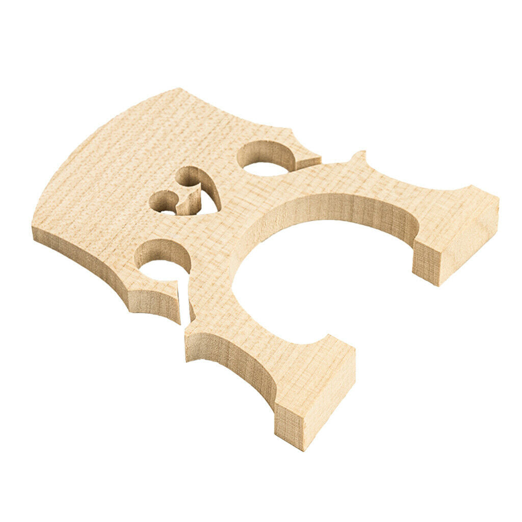 Aged Wooden 3/4 Size Adjustable Cello Bridge Musical Replacement Parts Accs