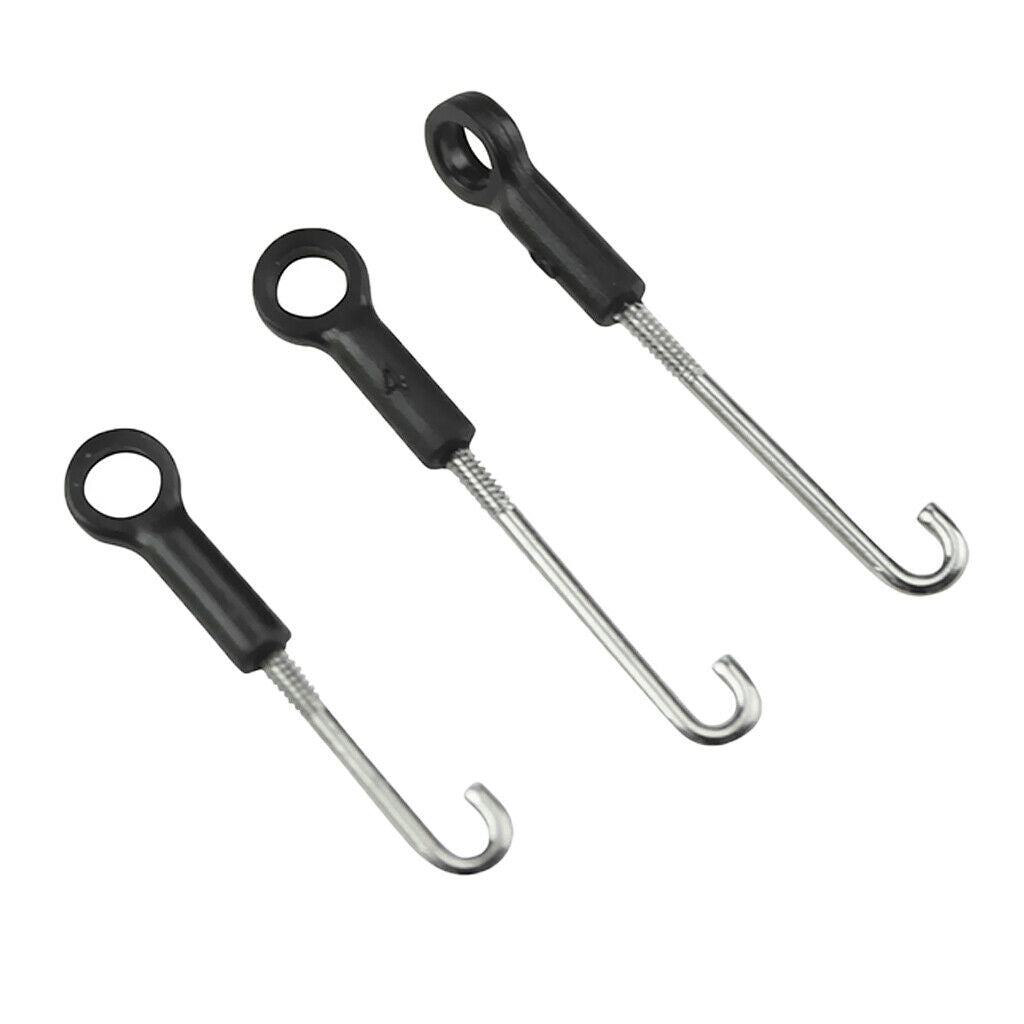 3Pcs Black Connecting Rod Linkage for Wltoys XK K130 RC Racing Drone Replacement
