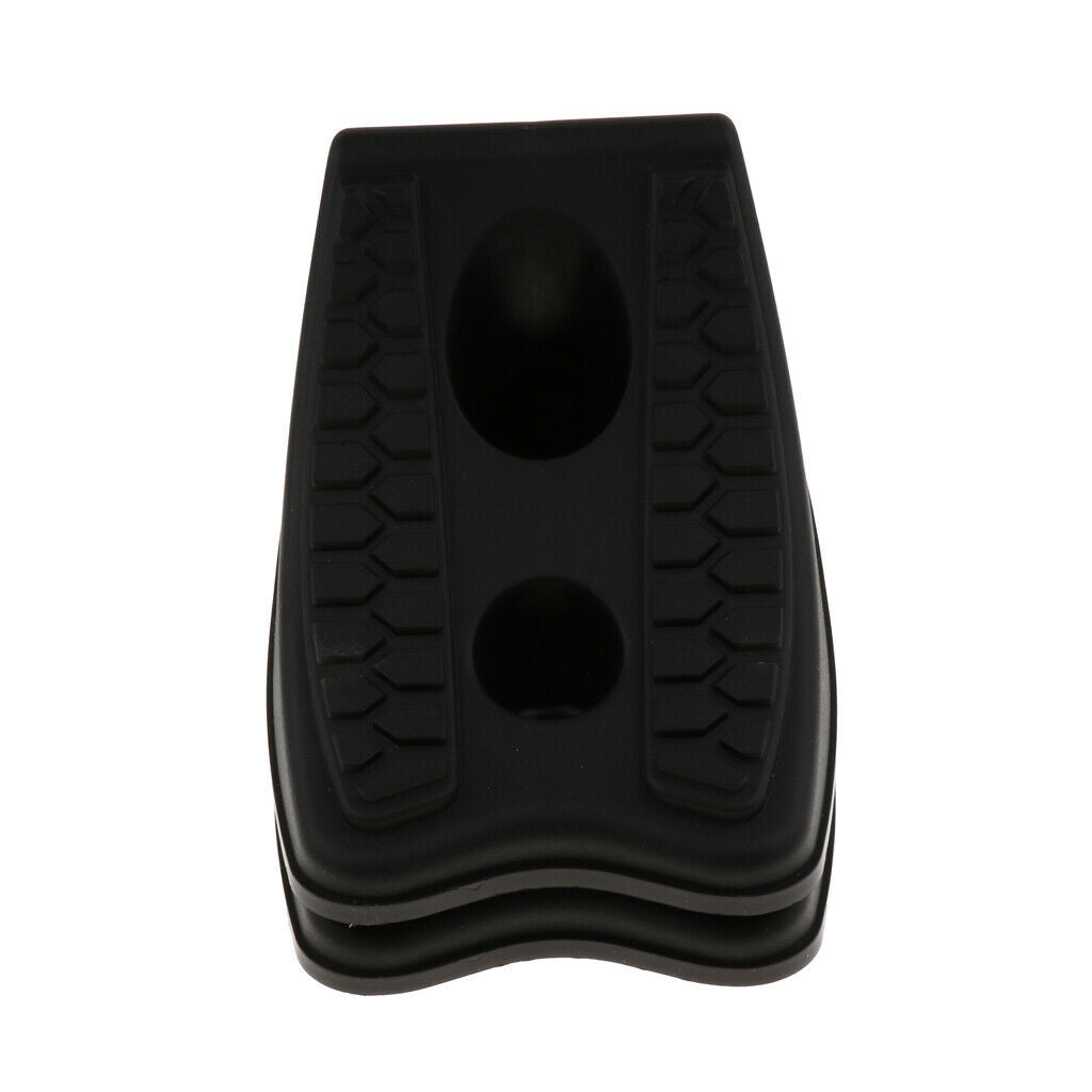 2 Pieces Anti-slip Universal Car Vehicles Wheel Tire Chock Stop Blocks Black