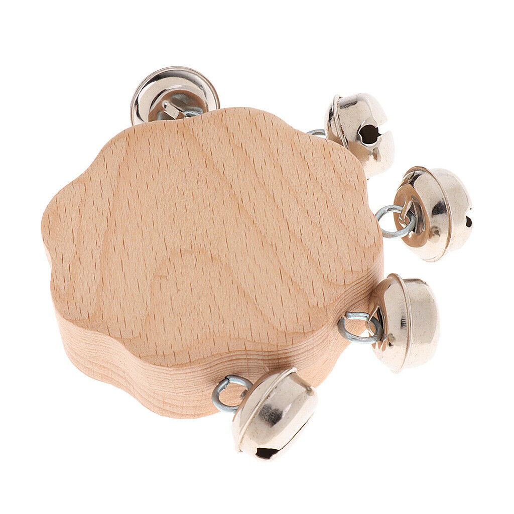 2 Pieces Wooden Baby Rattle Educational Grasping Rattle Toys