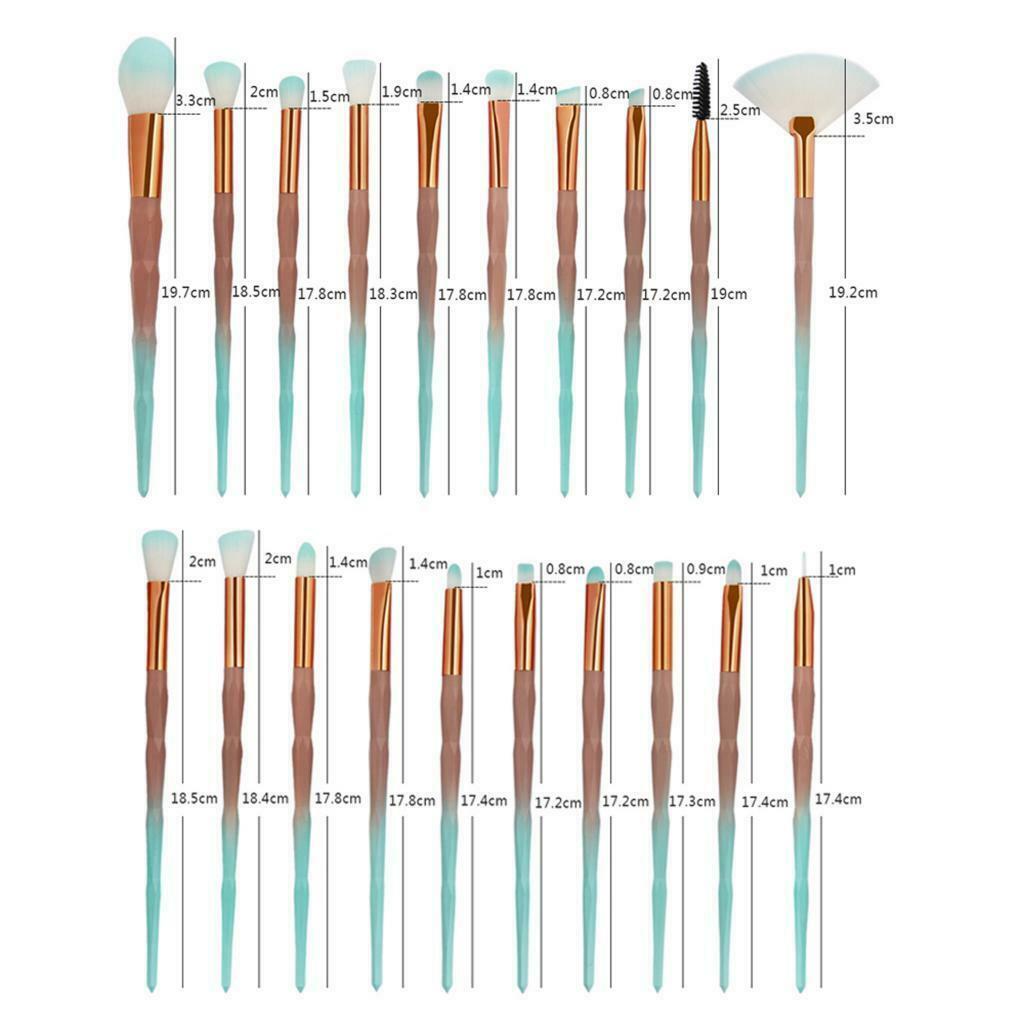 Unicorn Eye Brush Set Eyeshadow Eyeliner Kit Make Up Foundation Eyebrow Blush