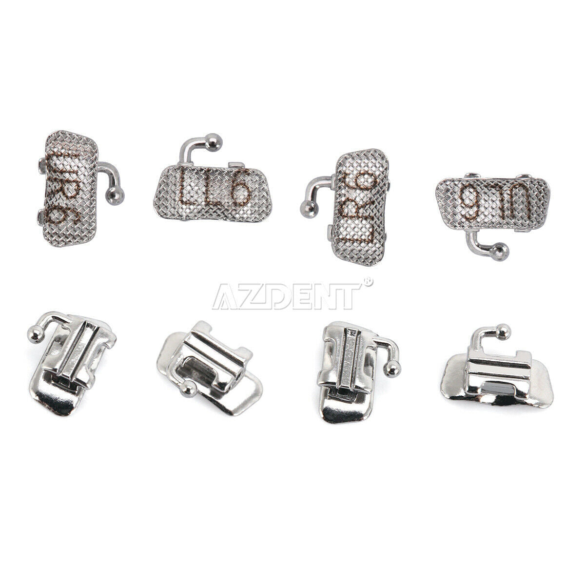 100X Dental Buccal Tube 1st Molar Bondable Edgewise.022 Convertible 4pcs/kit