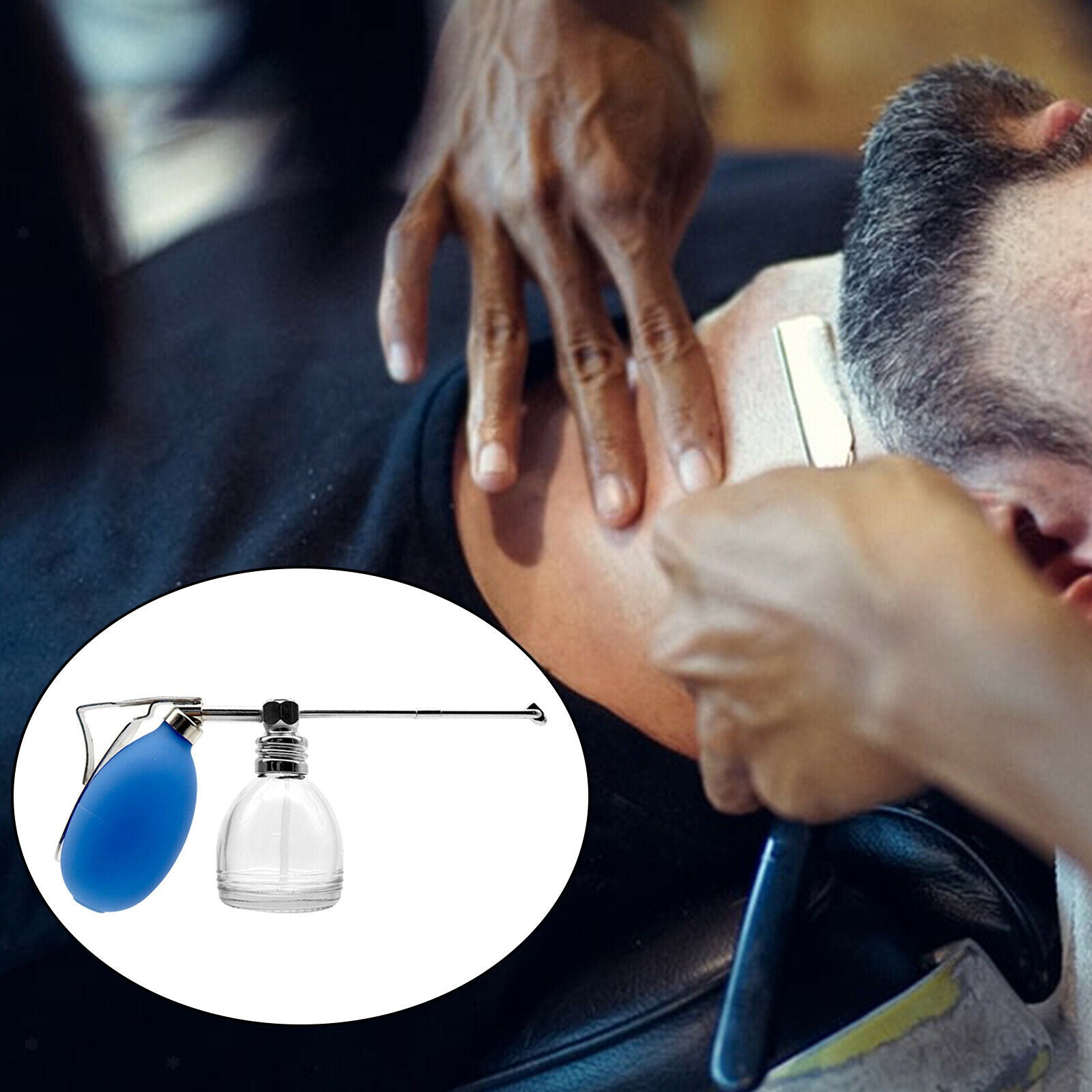 Powder Blower Puffer Barbers Hairdressers Talcum Bottle Hair Salon Home Use